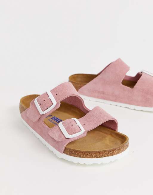 Rose store suede birkenstocks