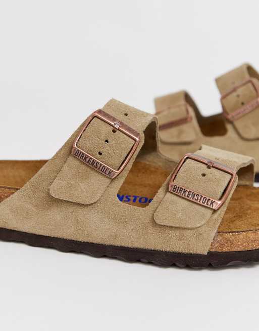 Birkenstock Arizona Suede Sandals In Taupe, $111, Asos