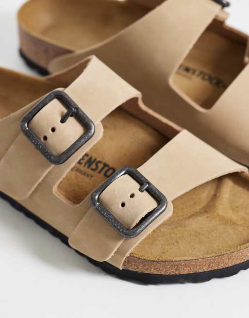 Birkenstock Arizona leather sandals in sandcastle, 3 of 4