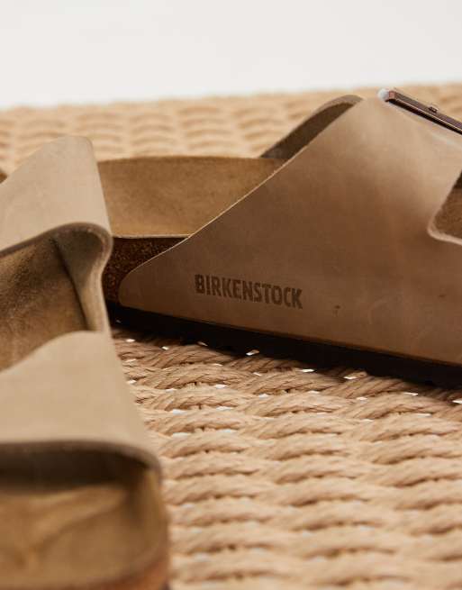 Birkenstock Arizona oiled leather sandals in tabacco brown, 4 of 4