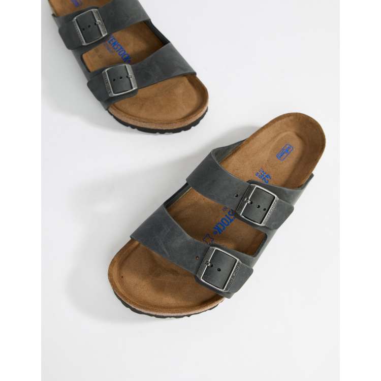 Black oiled leather arizona birkenstocks hot sale