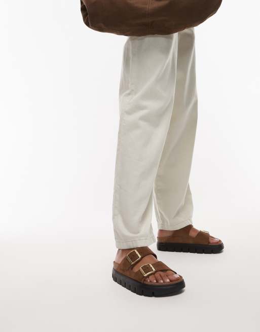 Birkenstock Arizona Papillio chunky sandal in dark tea, 3 of 4