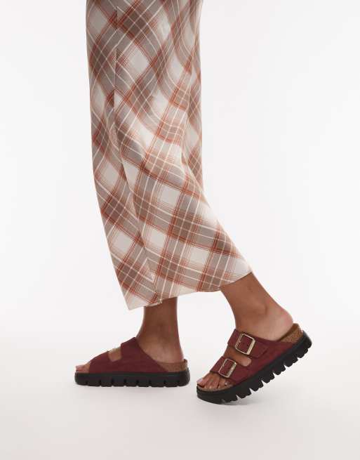 Birkenstock – Arizona Papillio – Röda, grova sandaler, 4 av 4