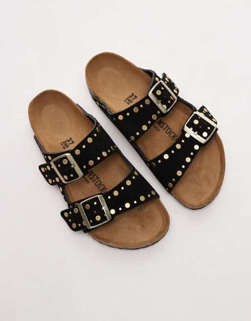 Birkenstock Arizona Rivet sandal in black, 2 of 4