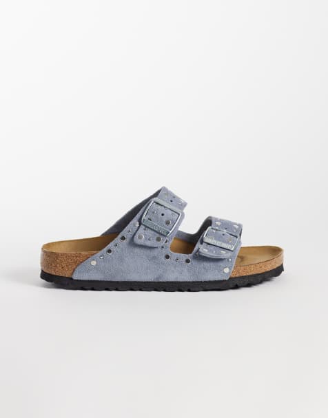 Birkenstock Arizona Rivet sandals in stone blue - view 1