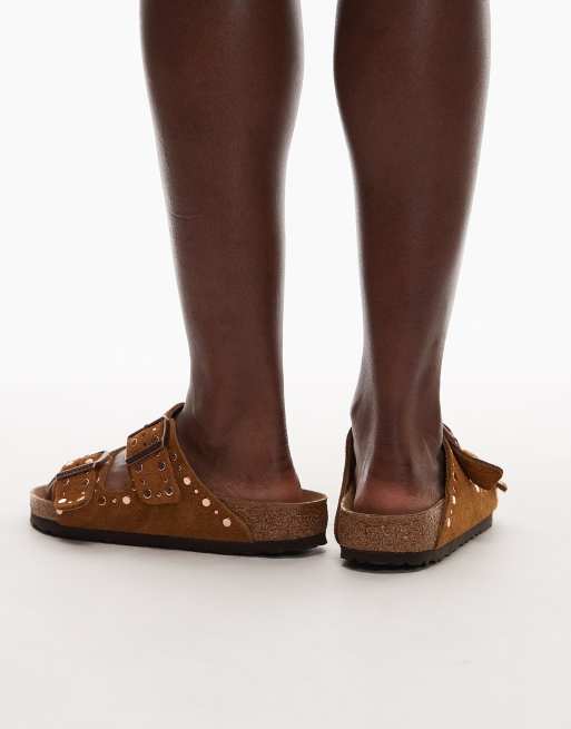 Birkenstock Arizona Rivet suede sandals in mink, 4 of 4