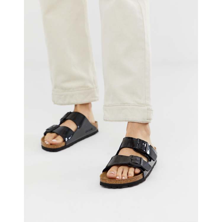 Black discount patent birkenstock