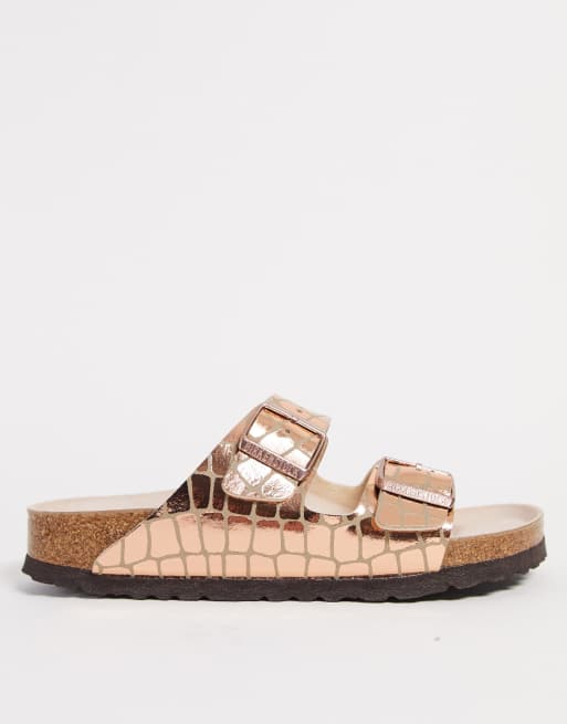 Women's rose cheap gold birkenstocks