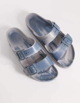 Arizona - Sandalen in Basaltgrau meliert mit EVA-Sohle-Blau Blau 37