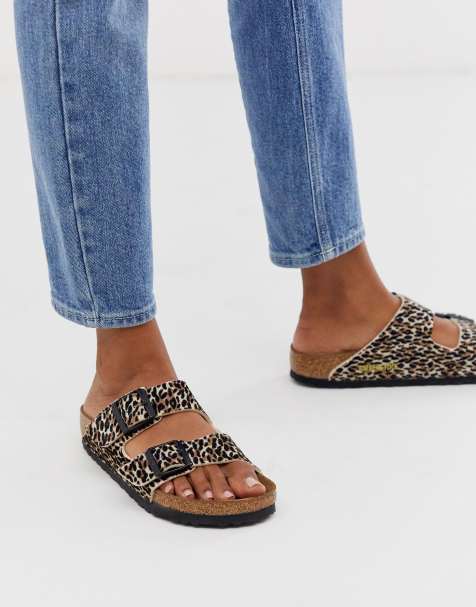 Birkenstock – Arizona – Sandalen mit Leopardenmuster