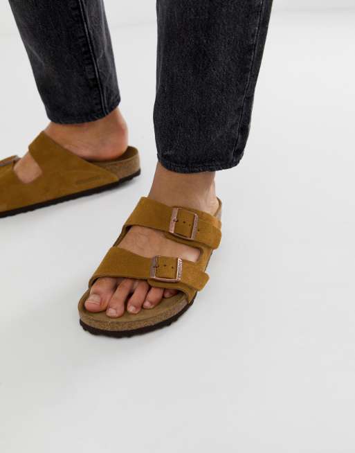 Birkenstock - Arizona - Sandalen van suède in mink, 2 van 4