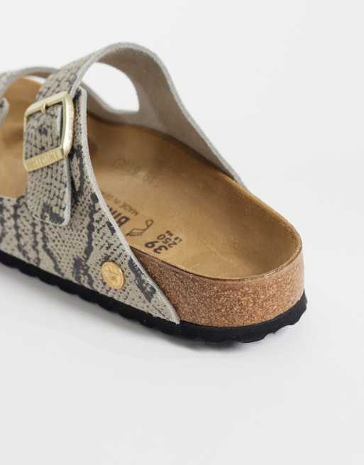 Birkenstock Arizona sandaler i ormmönster, 3 av 4