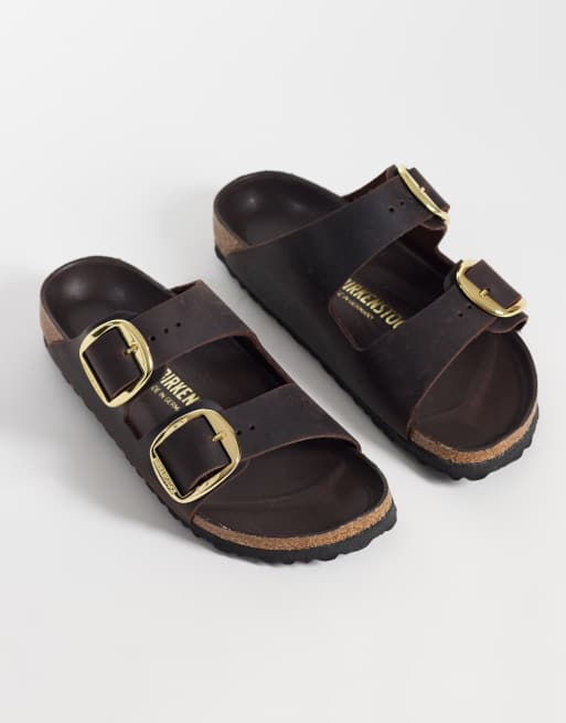 Birkenstock - Arizona - Sandales en cuir avec grosse boucle - Marron havane, 2 de 4
