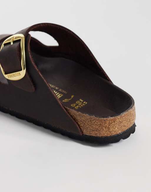 Birkenstock - Arizona - Sandales en cuir avec grosse boucle - Marron havane, 4 de 4