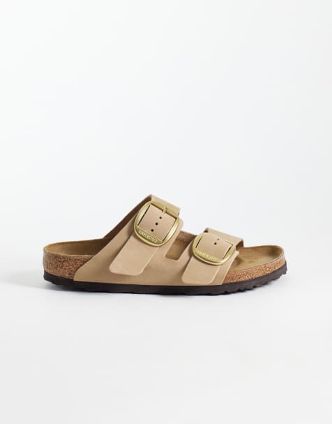 Birkenstock - Arizona - Sandales en cuir avec grosse boucle - Sable - view 1