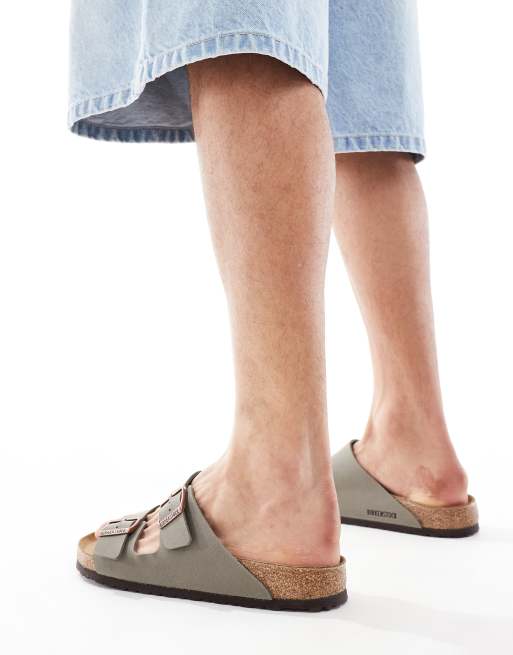 Birkenstock - Arizona - Sandali in Birko-Flor color pietra, 4 di 4