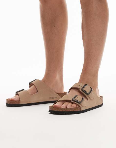 Birkenstock - Arizona - Sandali in pelle nabuk color sandcastle - view 1