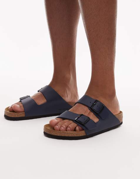 Birkenstock - Arizona - Sandali navy in Birko-Flor - view 1
