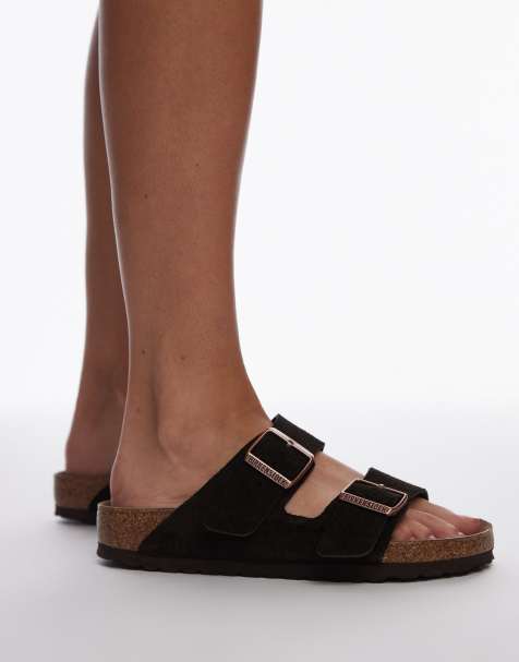 Birkenstock - Arizona - Sandali unisex in camoscio mocca - view 1