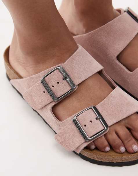 Birkenstock - Arizona - Sandalias rosa arcilla de ante - view 1
