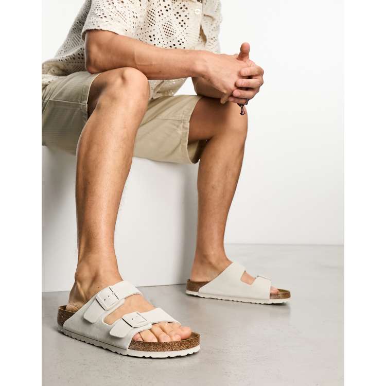 Mens white 2025 birkenstock sandals