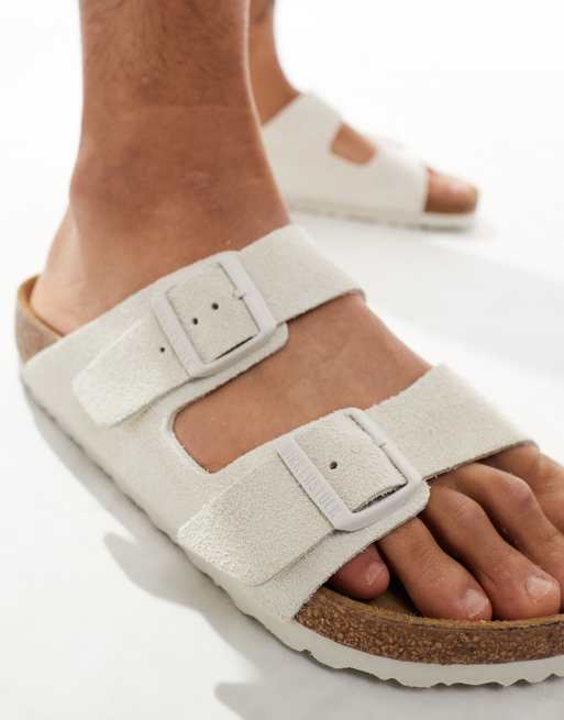 White suede sandals sales
