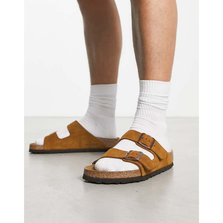 Birkenstock Arizona Suede Sandals In Taupe, $111, Asos