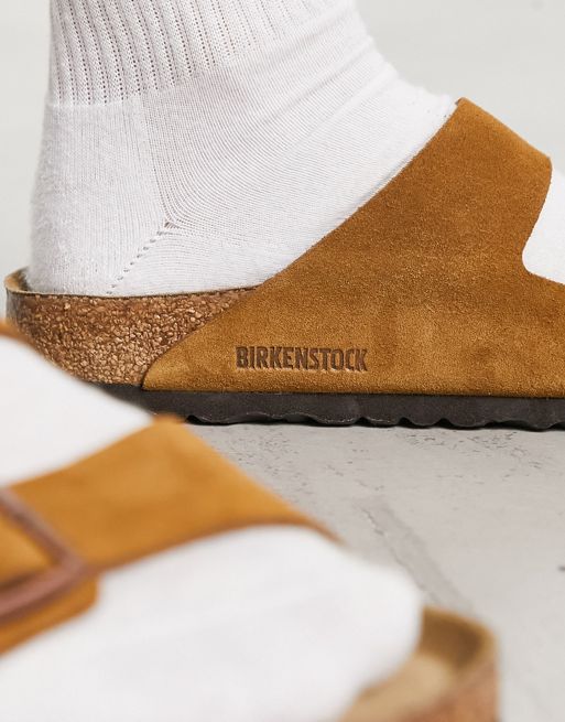 Birkenstock Arizona SFB, Mink Suede Leather