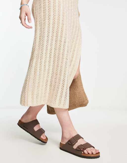 Birkenstock arizona mocha white shop