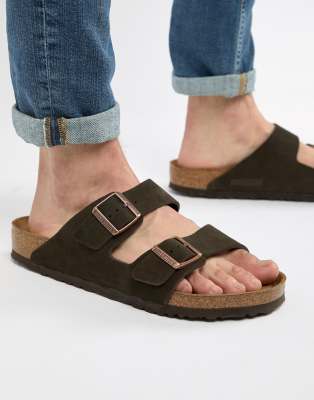 birkenstock arizona suede leather mocha