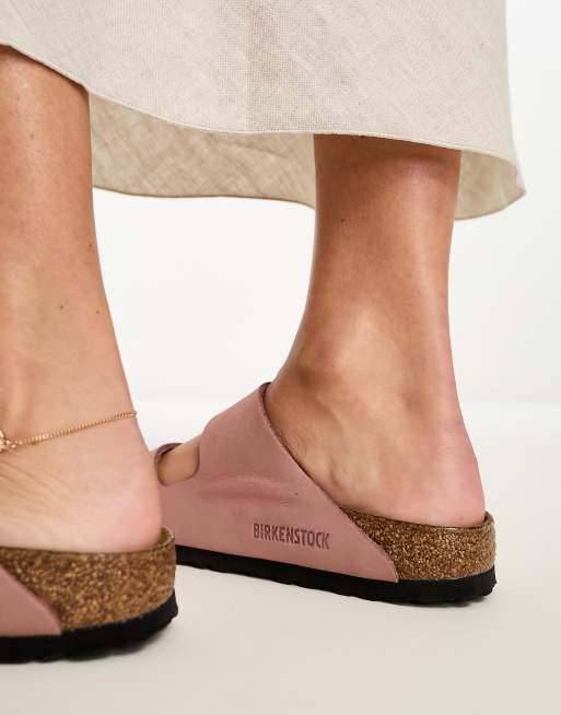 Birkenstock Arizona sandals in rose pink nubuck ASOS