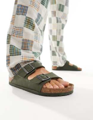  Arizona sandals in sage green suede