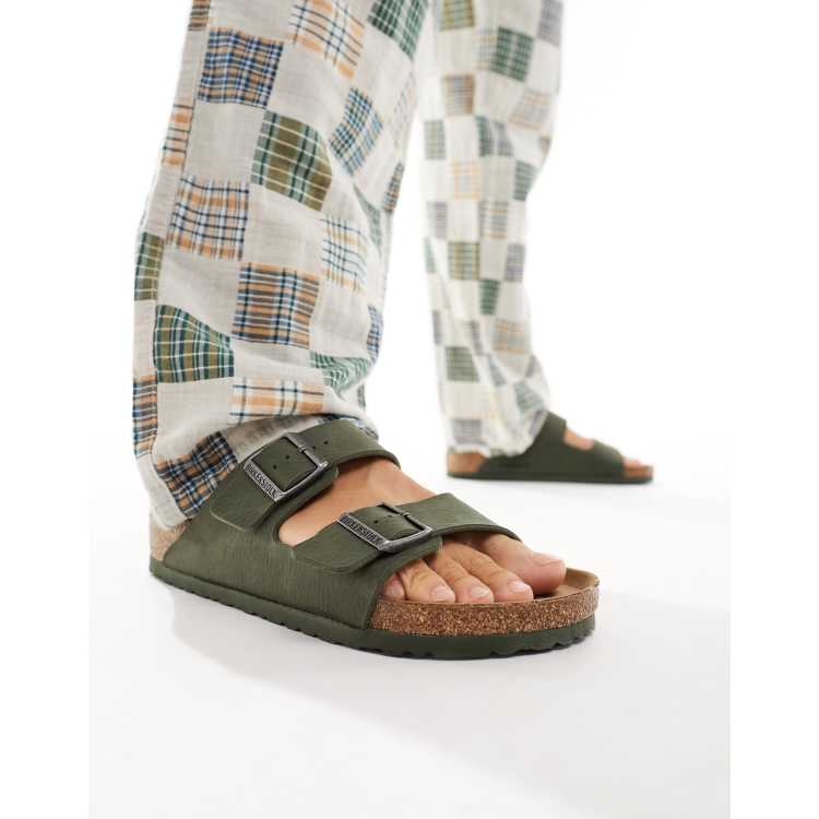 Birkenstock Arizona sandals in sage green suede ASOS