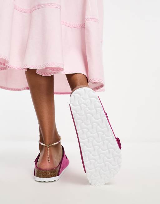 Birkenstock Arizona sandals in shimmer pink exclusive to ASOS ASOS