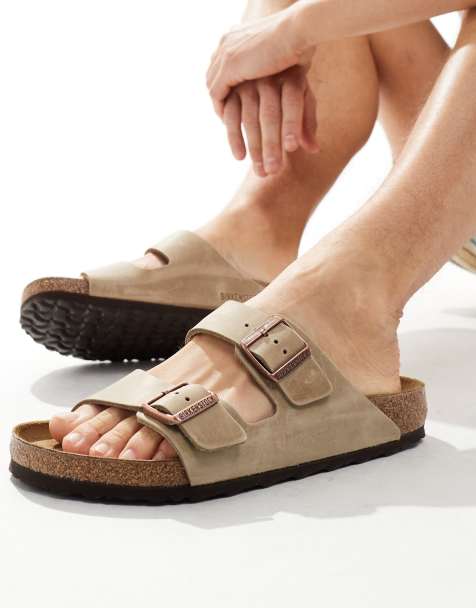 Birkenstock Arizona sandals in tobacco oiled leather - view 1