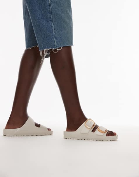 Birkenstock – Arizona – Sandały z EVA w neutralnym kolorze z dużymi klamrami - view 1