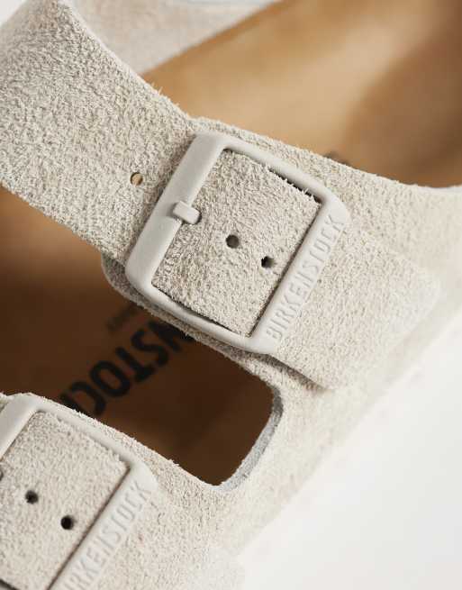 Birkenstock - Arizona - Østersfarvede sandaler i ruskind, 3 af 4