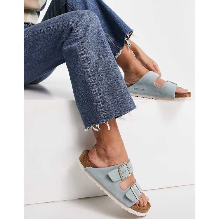 Birkenstock soft blue deals