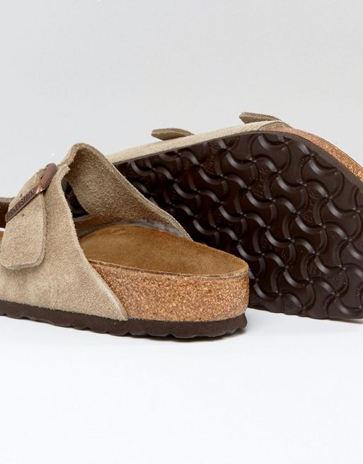 Birkenstock Arizona Suede Sandals In Taupe, $111, Asos