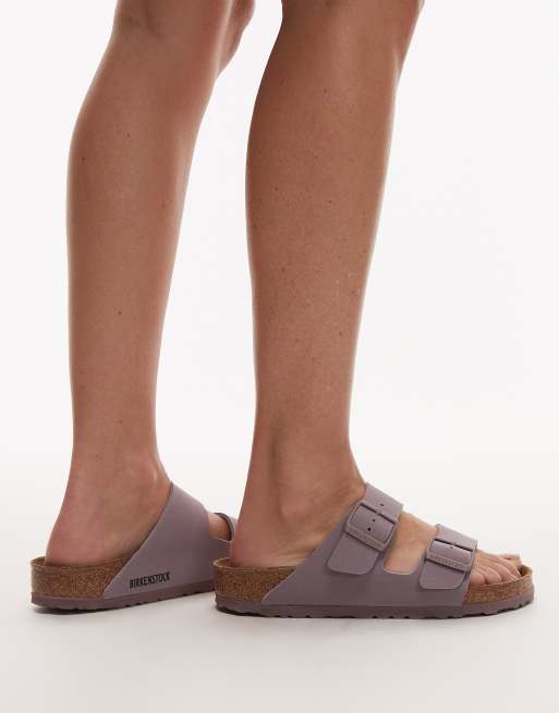 Birkenstock – Arizona – Szarofioletowe sandały Birko-Flor, 3 z 4