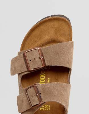 birkenstock arizona narrow fit taupe