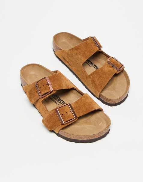Birkenstock - Arizona - Unisex - Minkfarvede sandaler i ruskind - view 1