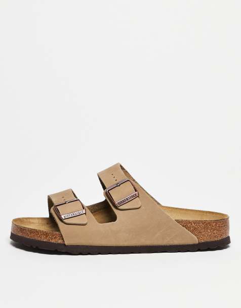 Birkenstock - Arizona - Unisex sandalen van geolied leer in tabakskleur - view 1