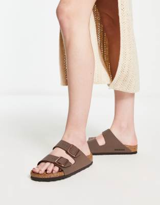  Arizona vegan sandals in mocha brown