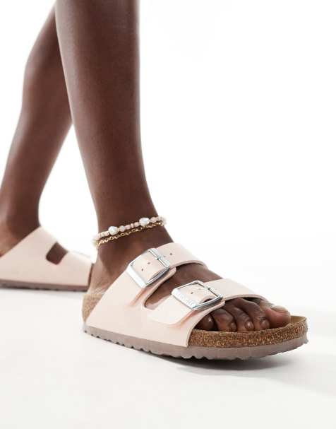 Birkenstock Arizona vegan sandals in pink - view 1
