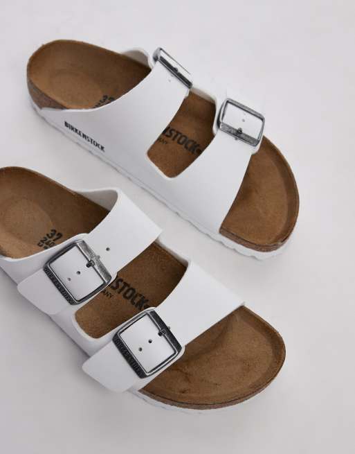 Birkenstock – Arizona – Weiße Birko-Flor Sandalen, 3 von 4