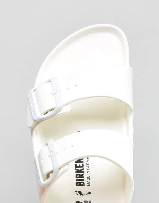 White discount plastic birkenstocks