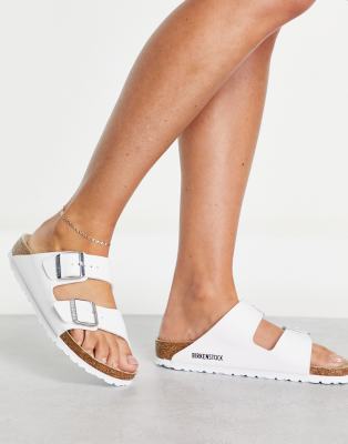 birkenstock sandals black and white