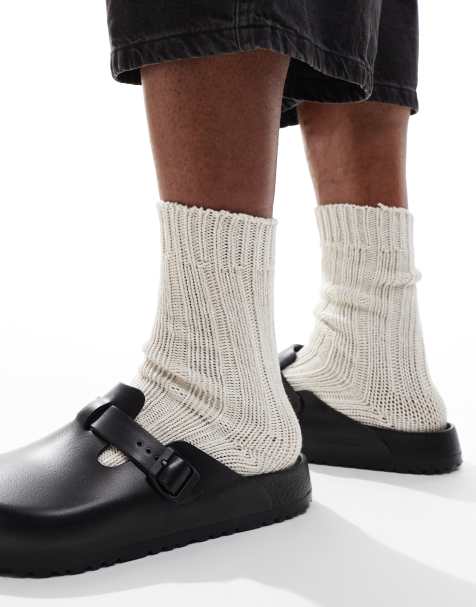 Birkenstock – Beiga herrstrumpor i vävd bomull - view 1