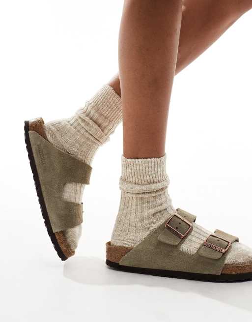 Birkenstock - Beige løstsiddende sokker i bomuld, 4 af 4